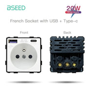 BSEED Wifi Smart termostati caldaia elettrica riscaldamento a pavimento dell'acqua Controller centrale interruttore presa pannello in vetro parte accessorio fai da te HASHTAG