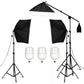 SH Kit di illuminazione Fotografia 50x70CM Softbox Sistema di illuminazione professionale con lampadine fotografiche E27 Attrezzatura per studio fotografico - My Hashtag Shop