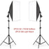 SH Kit di illuminazione Fotografia 50x70CM Softbox Sistema di illuminazione professionale con lampadine fotografiche E27 Attrezzatura per studio fotografico - My Hashtag Shop