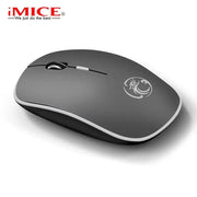 Mouse wireless iMice Mouse per computer 1600 DPI Suono ergonomico Mause Mouse per PC USB Mouse wireless muti per laptop HASHTAG