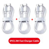 3PCS 100W 6A Cavo caricabatterie super veloce USB veloce Tipo C Cavo dati di ricarica Caricatore rapido Cabletype c caricabatterie ricarica rapida HASHTAG