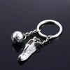 soccer keychain Accessories Small Pendant Sports Hanging Keychain Metal Chain Soccer Shoes Keychain Football Keychain HASHTAG