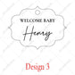 Baby shower name tags elegant acrylic. Liebe - Making Life Easier