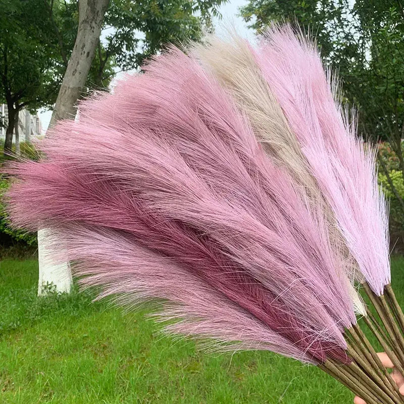 Artificial Pampas Grass Dried Reed Flowers 5pz 100cm Liebe - Making Life Easier