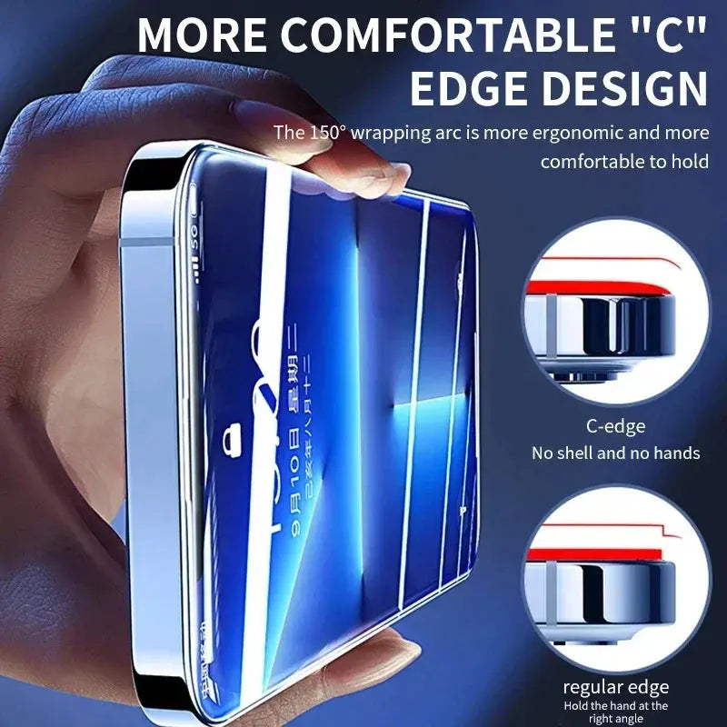 3 pezzi in vetro temperato per iPhone 14 13 12 11 15 Pro Max Mini protezione schermo per iPhone 17 XR XS MAX 7 8 Plus 16 vetro protettivo - My Hashtag Shop