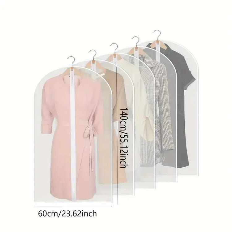 Clothes Dust Cover Bag 5pcs With Zipper - HASHTAG
