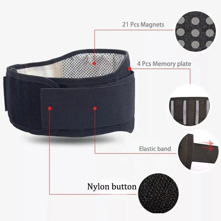Cintura di supporto per la vita posteriore Fascia per massaggio con tutore lombare Assistenza sanitaria - My Hashtag Shop