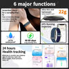 Nuovo Sport Fitness Tracker Braccialetto Intelligente Frequenza Cardiaca Monitor della Pressione Sanguigna Pedometro Promemoria Chiamata Fascia Smartwatch per Uomo Donna HASHTAG