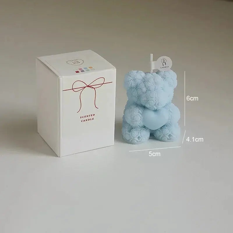Bear Candle Romantic Cute Soy Wax Aromatherapy Small Scented Liebe - Making Life Easier