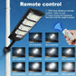 Lampada Solare da Esterno 15000W Ultra Potente Lampione Solare 320 °   Lampada da Giardino con Sensore IR per Illuminazione dal Tramonto all&