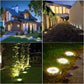 4 pezzi di energia solare per esterni luce da terra percorso solare per esterni luci da ponte cortile vialetto prato patio giardino decorazione lampada