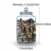 Large Glass Storage Jars Sealed Design Home Decor Wide Mouth Containers Reusable Kitchen Canister Clear Glass Jar HASHTAG