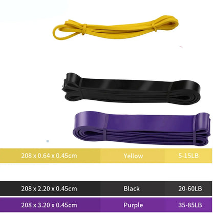 Fasce di resistenza per trazioni in gomma fitness, espansore di potenza Yoga Crossfit sospeso, 41" 208 cm - My Hashtag Shop