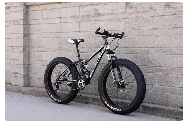 Mountain bike per adulti fuoristrada Beach4.0Pneumatico grande Doppia assorbimento degli urti Bicicletta a velocità variabile per studenti e studentesse - My Hashtag Shop