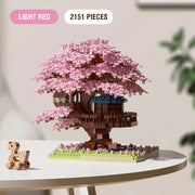 Christmas Gifts DIY Flowers Tree House Micro Building Blocks Assembly Block Handmade Bricks Girls Girlfriend Kids Birthday Gift HASHTAG