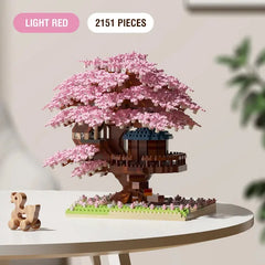 Christmas Gifts DIY Flowers Tree House Micro Building Blocks Assembly Block Handmade Bricks Girls Girlfriend Kids Birthday Gift HASHTAG