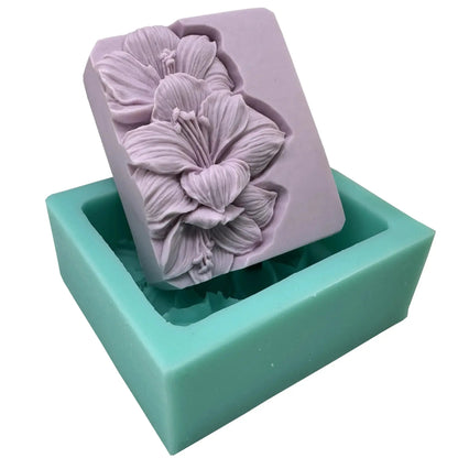 Elegant Sunflower Soap Mold 3D Rectangler - HASHTAG