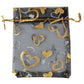 Love Heart Organza Pouches For Events 100 Pcs. Liebe - Making Life Easier