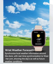 LAXASFIT 2025 Nuovo Smart Watch per uomo Donna Regalo Full Touch Screen Sport Fitness Orologio Chiamata Bluetooth Smartwatch digitale HASHTAG