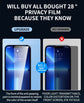 1-4 pezzi protezione schermo privacy per iPhone 14 13 11 12 Pro Max Mini 8 Plus vetro protettivo anti-spia per iPhone 15 16 XR XS MAX - My Hashtag Shop