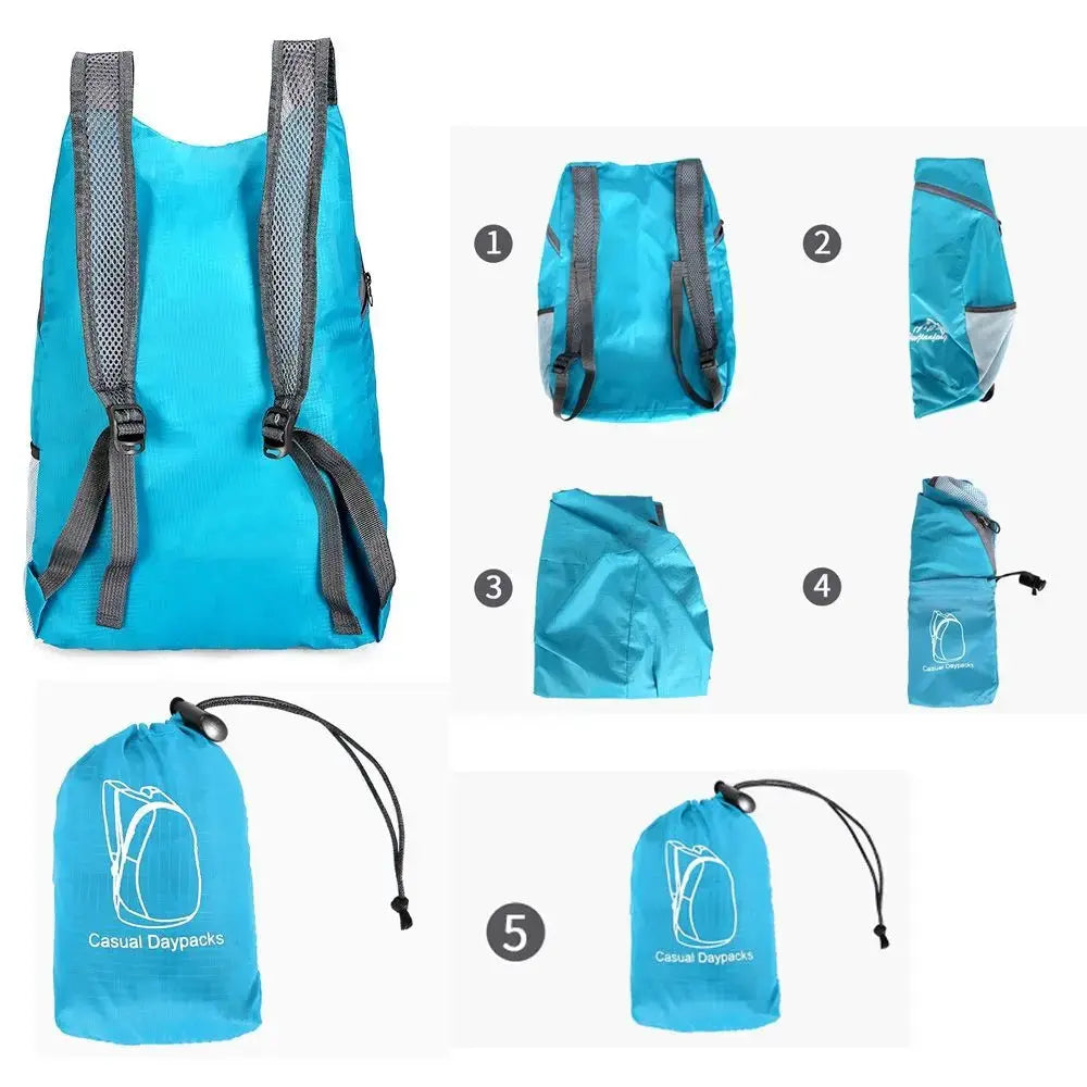 Zaino da esterno ultraleggero nano impermeabile leggero ripiegabile Borsa pieghevole a portata di mano Zaino da viaggio per uomo e donna - My Hashtag Shop