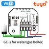Termostati intelligenti Tuya programmabili per caldaie a gas, valvole dell'acqua e pavimenti elettrici con controllo remoto WiFi, compatibili con controllo vocale di Alexa, Google e Yandex. HASHTAG