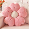Morbido cuscino da tiro con fiori di margherita in peluche - Comodo cuscino decorativo per letto e divano, bianco/rosa, adorabile design floreale HASHTAG