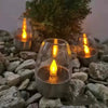 LED Solar Candles Rechargeable Flameless Night Light for Wedding Party Garden Decorations Waterproof Outdoor Solar Candle Lamp HASHTAG