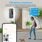 Campanello video intelligente wireless, con riconoscimento umano, visione notturna a infrarossi, installazione semplice, utilizzato per il monitoraggio domestico HASHTAG