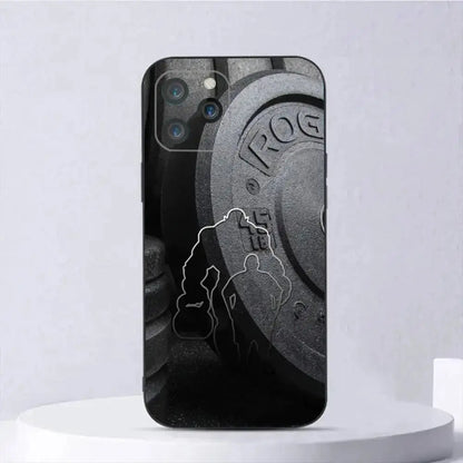 Bodybuilding Palestra Fitness Cassa Del Telefono Del Silicone Morbido Per IPhone 17 Air 16 15 14 13 12 11 Plus Pro Max Plus - My Hashtag Shop