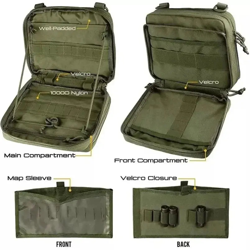 Borsa Tattica Multifunzionale per Trekking, Campeggio, Escursionismo, Viaggi, Arrampicata, Pesca, Grande Capacità, Borsa Molle per Attività all&