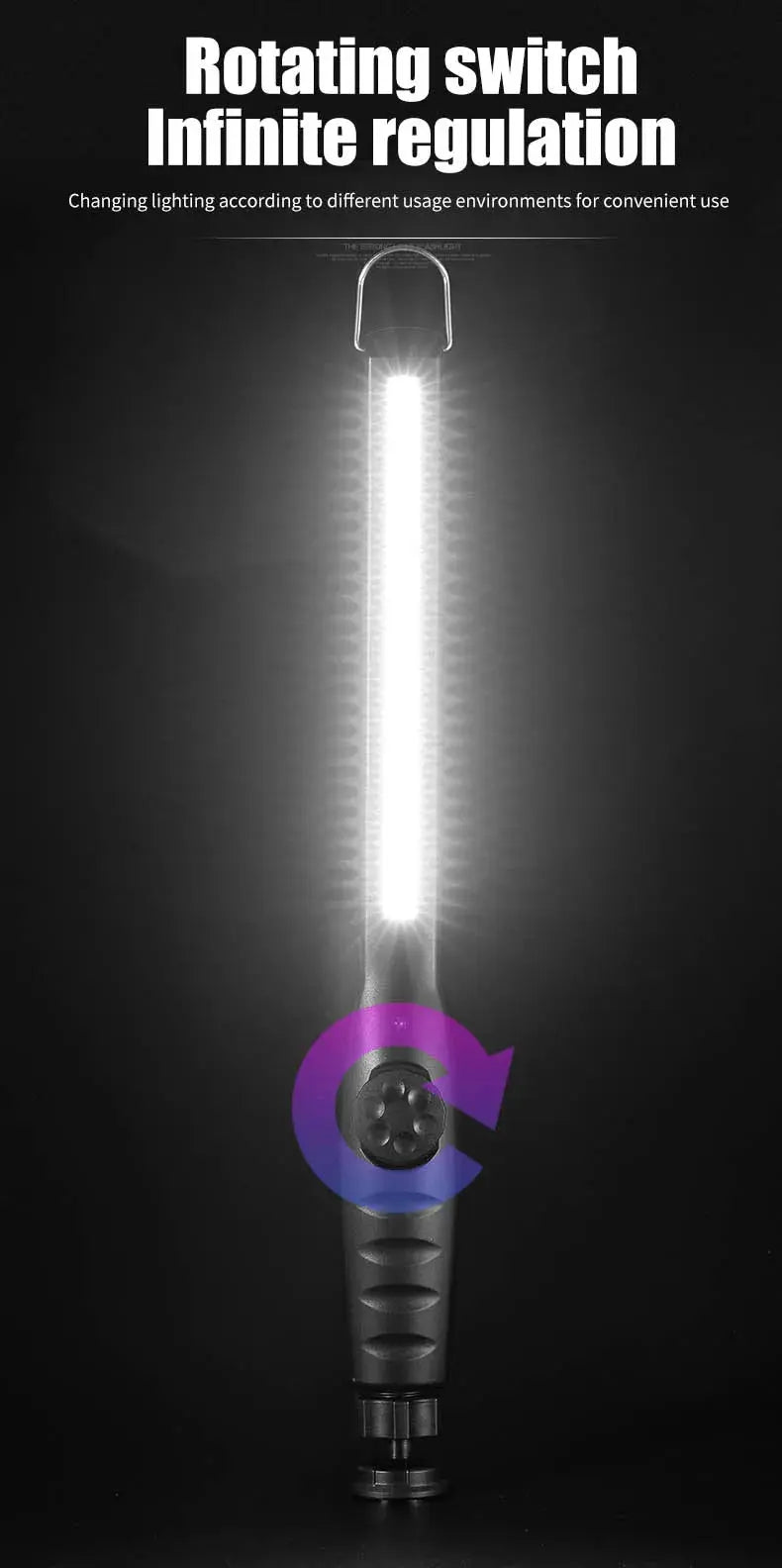Lampade da Lavoro COB Portatili con Magnete, Torcia LED Ricaricabile, Dimmerabile, per Emergenze e Riparazioni Auto - My Hashtag Shop