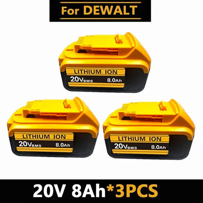 Batteria DEWALT 20v/60V DCB606 DCB609 DCB182 DCB205 DCB206 DCB209 utensile elettrico batteria 18V batteria 6AH 9AH.