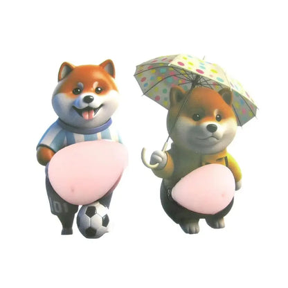 Pancia di Cane Adesivo Carino Paffuto Shiba Inu Cucciolo - My Hashtag Shop