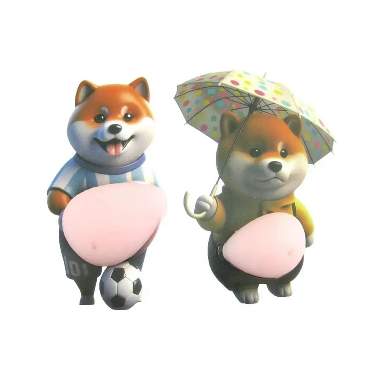 Pancia di Cane Adesivo Carino Paffuto Shiba Inu Cucciolo - My Hashtag Shop
