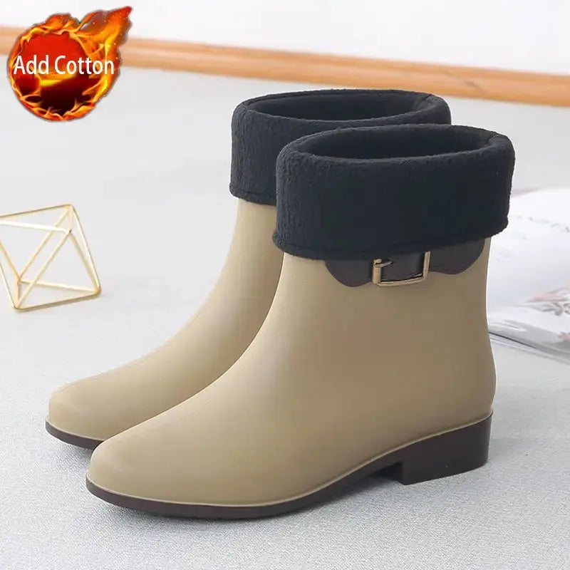 Waterproof Rain Boots with Thermal Lining Nonslip Rubber Liebe - Making Life Easier