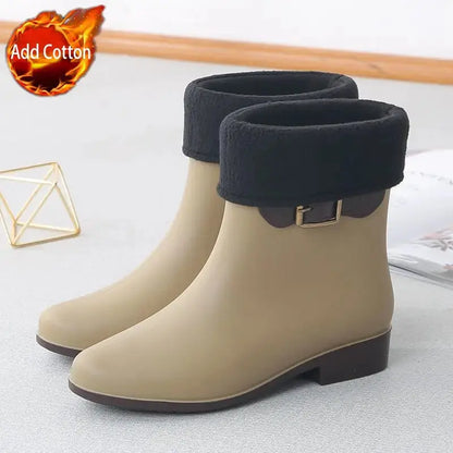Waterproof Rain Boots with Thermal Lining Nonslip Rubber Liebe - Making Life Easier
