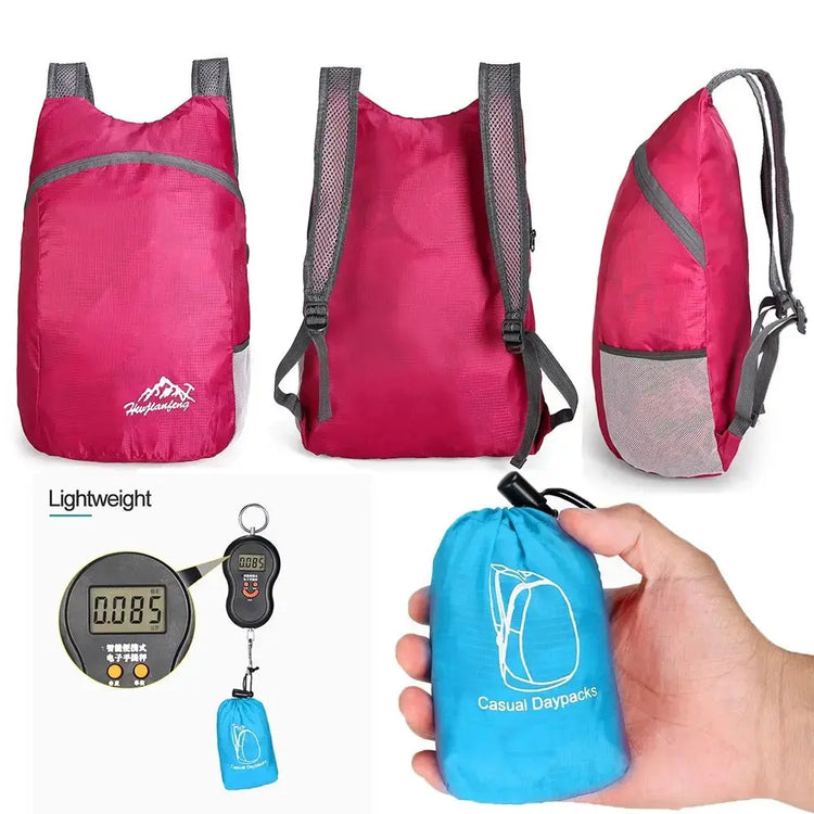 Zaino da esterno ultraleggero nano impermeabile leggero ripiegabile Borsa pieghevole a portata di mano Zaino da viaggio per uomo e donna - My Hashtag Shop