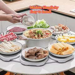 Tabletop Rotating Tray Portable Rotating Tray Simple Folding Tray Home Food Collection Fashionable Minimalist Home Food Tray HASHTAG