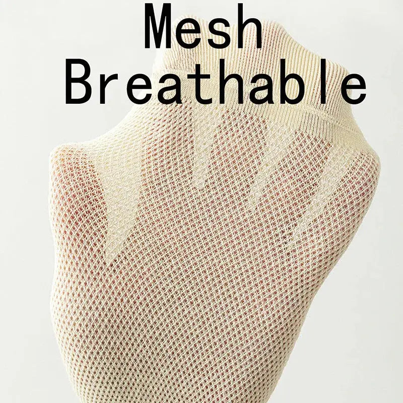 Woman Cotton Socks Short Thin Mesh Breathable Liebe - Making Life Easier
