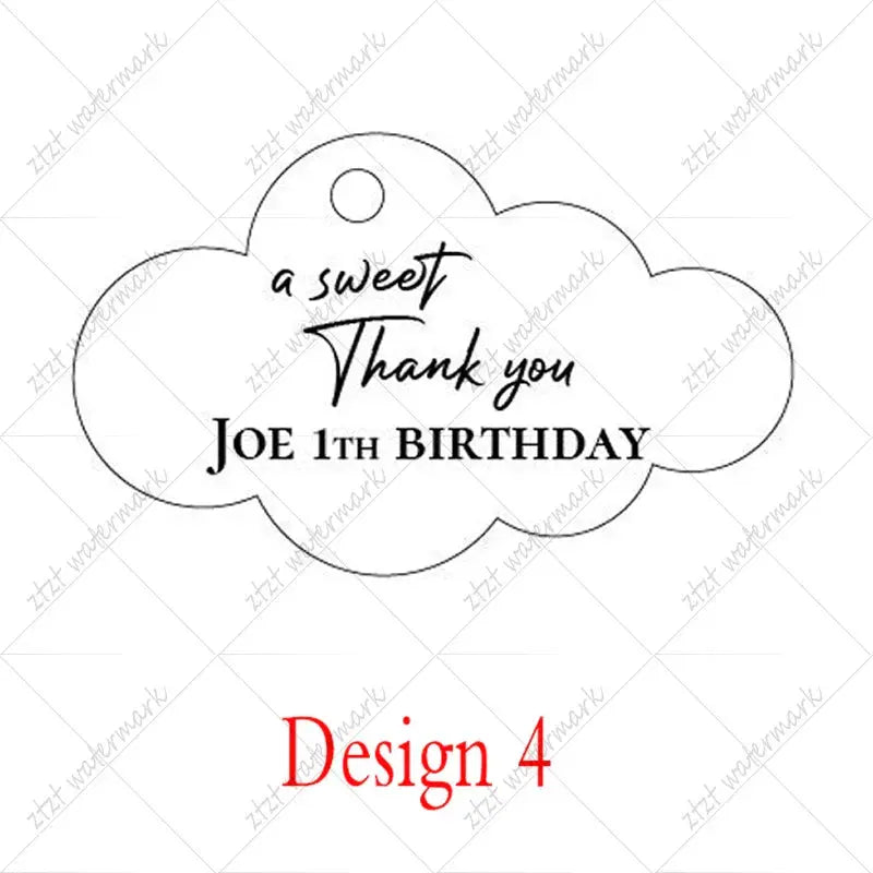 Baby shower name tags elegant acrylic. Liebe - Making Life Easier