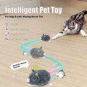 Giocattoli per gatti con topo interattivo elettrico Giocattolo di peluche divertente Giocattoli di movimento interattivo per animali domestici intelligenti Accessori per gatti per animali domestici a movimento rapido HASHTAG