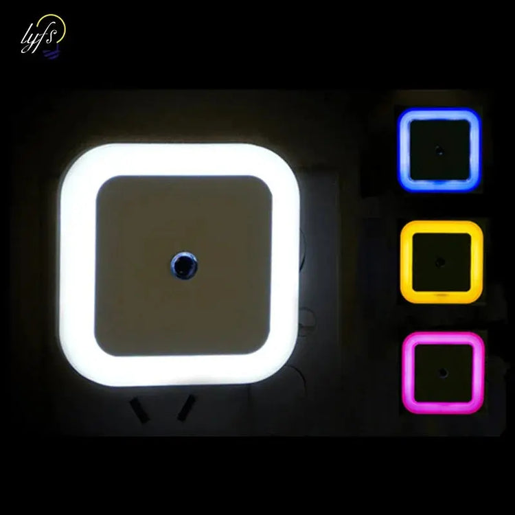 1-4pcs LED Wireless Sensor Night Light EU US Plug Mini Square Night AliExpress