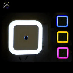1-4pcs LED Wireless Sensor Night Light EU US Plug Mini Square Night AliExpress