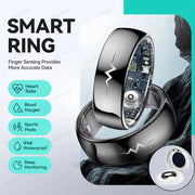 Nuovo Monitor ECG Smart Ring 2025 Frequenza cardiaca Monitoraggio della salute dell'ossigeno nel sangue Modalità multi-sport Temperatura 3ATM Smartring impermeabile HASHTAG