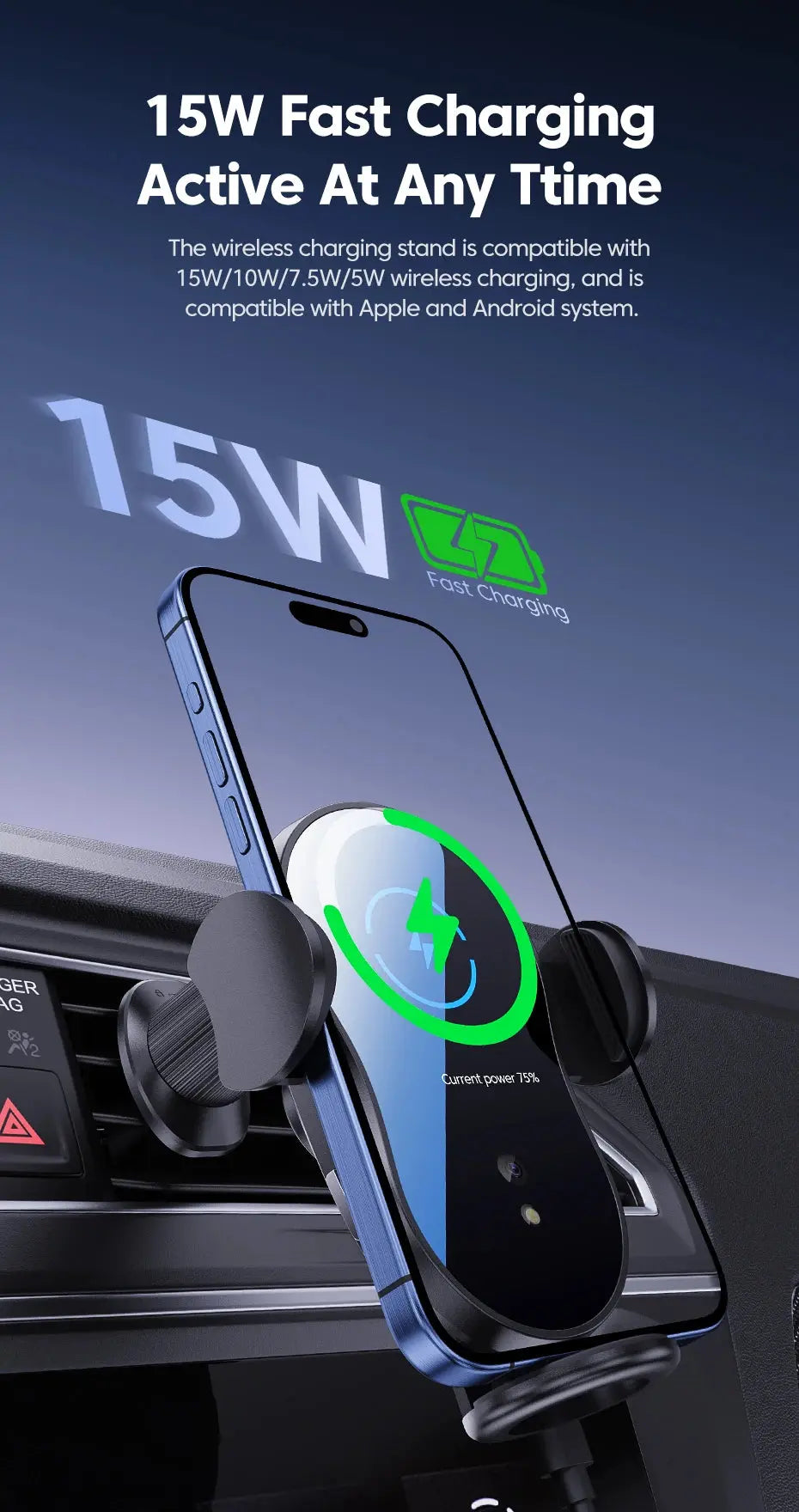 Supporto per telefono con presa d&