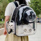 Borsa da trasporto per gatti per animali domestici Zaini spaziali per animali domestici Zaino trasparente portatile traspirante Borse per capsule spaziale per trasporto di cuccioli di cane - My Hashtag Shop