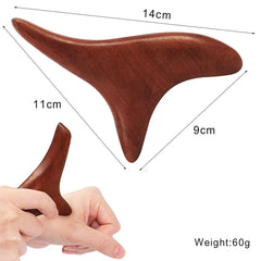 Strumenti per massaggio in legno Massaggiatore per drenaggio linfatico in legno Strumenti per modellare il corpo anticellulite per bellezza, Gua Sha, sollievo muscolare dolorante HASHTAG