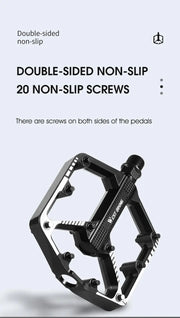 WEST BIKING DU Cuscinetto Pedale per bicicletta Pedale da ciclismo antiscivolo Pedale per bici da strada MTB ultraleggero in lega di alluminio Accessori per bici HASHTAG