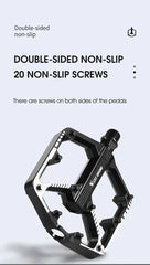 WEST BIKING DU Cuscinetto Pedale per bicicletta Pedale da ciclismo antiscivolo Pedale per bici da strada MTB ultraleggero in lega di alluminio Accessori per bici HASHTAG